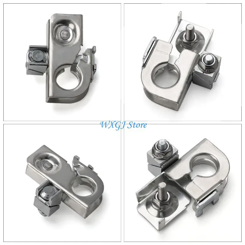 37JE Replacement Terminal End with Nut Automotive Accessory Easy Installation Negative Battery Terminal Clip