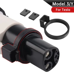 J1772 Lock For Tesla Model 3 Model Y Charge Adapter Charging Lock Safety Protection Car Accessories For Model 3 Y 2020 2021 2022