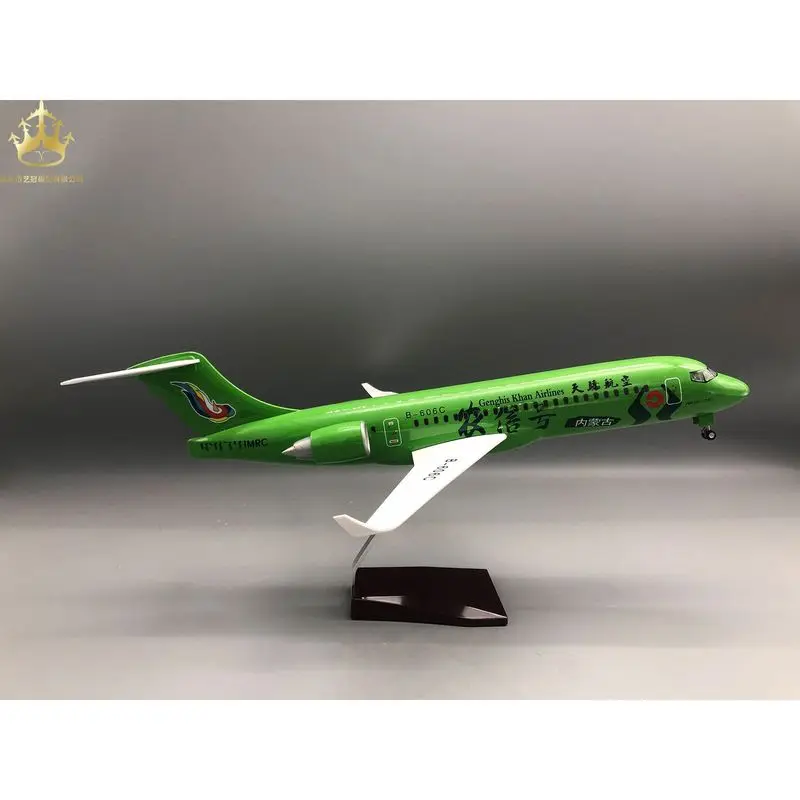 

47.5cm Simulation ARJ21 Tianjiao Airlines Aircraft Model with Lights & Movable Wheels Static Airplane Model Ornament Gift