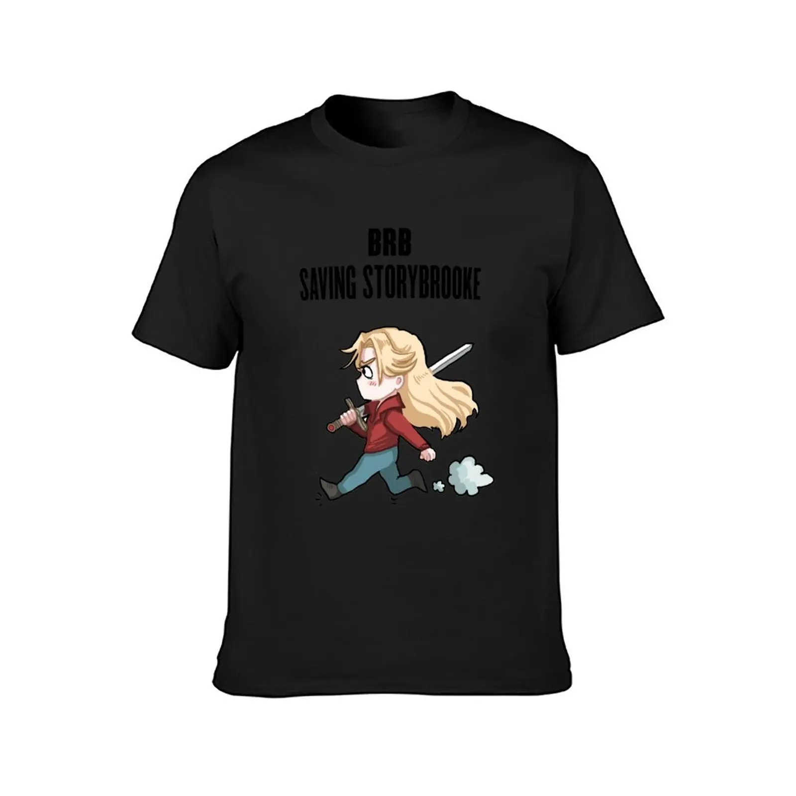 BRB - saving storybrooke T-Shirt customizeds sports fans Short sleeve tee funnys men clothing