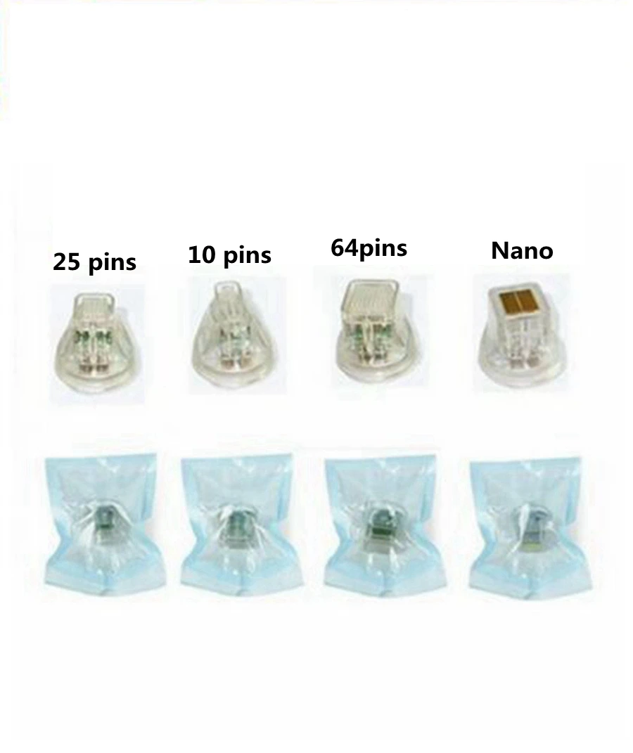 Disposable Consumable RF Cartridges Tattoo Beauty Fractional RF Cartridge Gold Plated 10/25/64 pins Nano Anti Stretch Marks