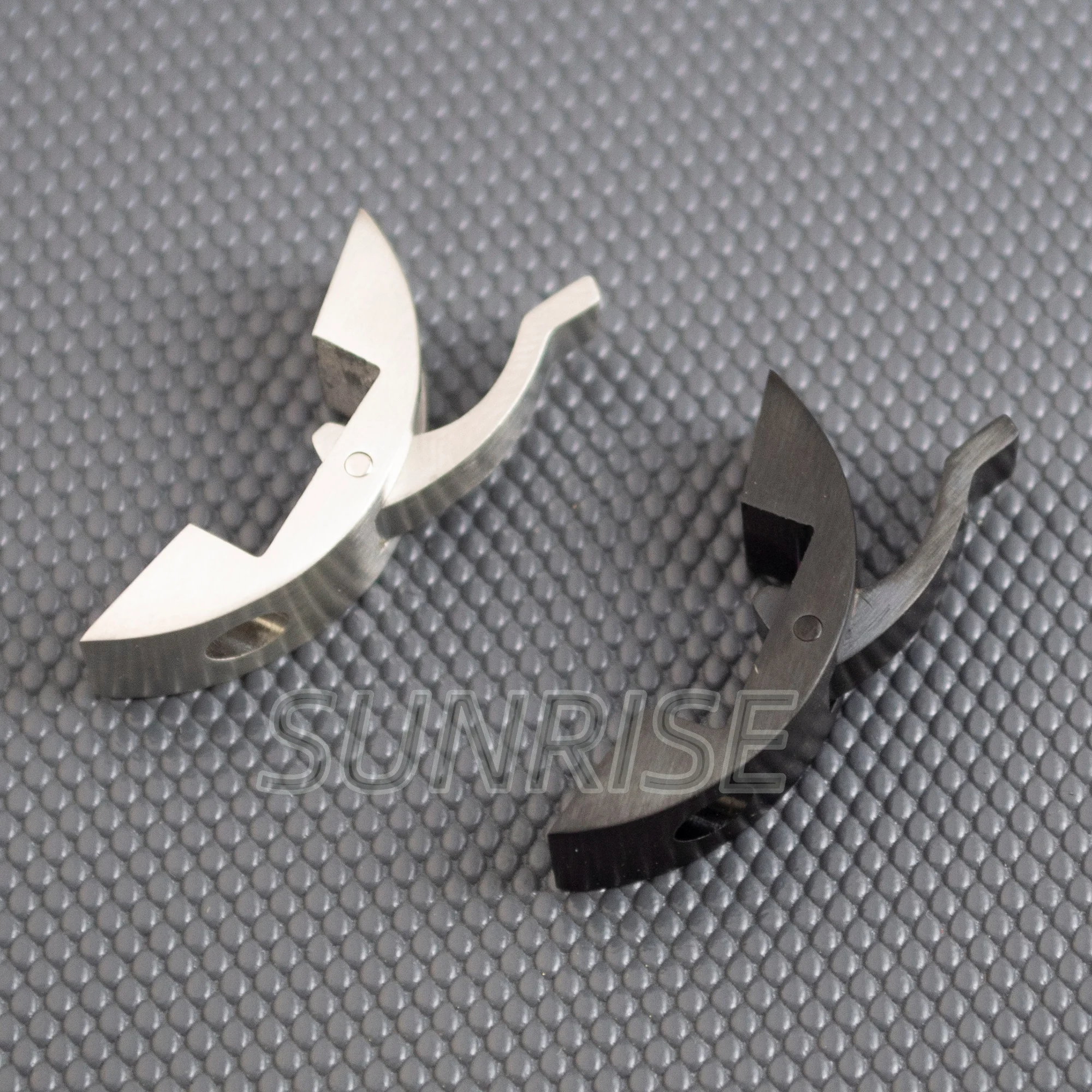 

Silver Black Watch Crown Guard Watch Bridge Stainless Steel Crown Protector for Pam Case ETA 6497 6498 ST3600 Movement Accessory