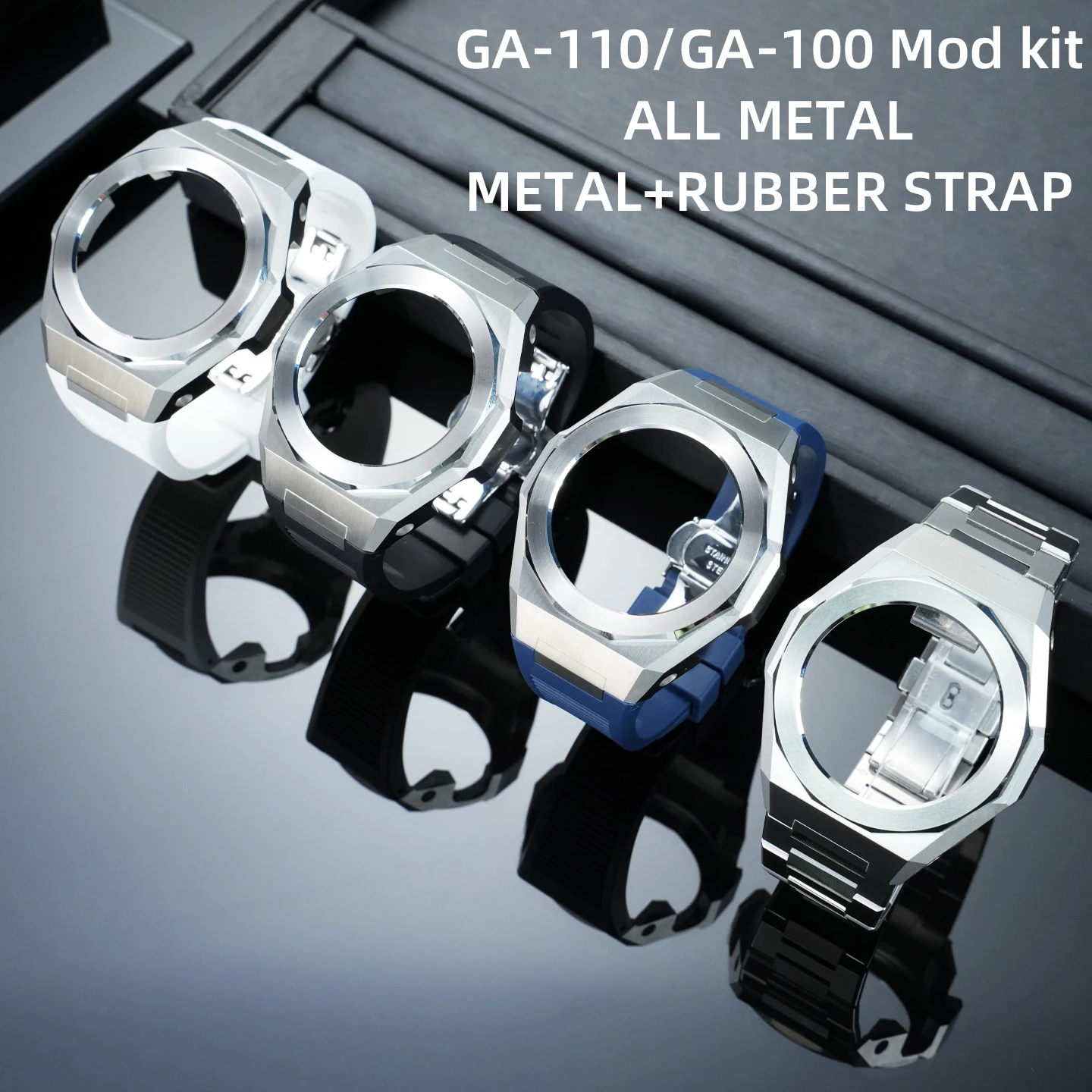 pour-casio-ga-110-100-modifie-316l-boite-en-acier-inoxydable-sangle-bracelet-en-caoutchouc-boitier-en-metal-bracelet-tout-en-acier-ensemble-lunette-bracelet-bande