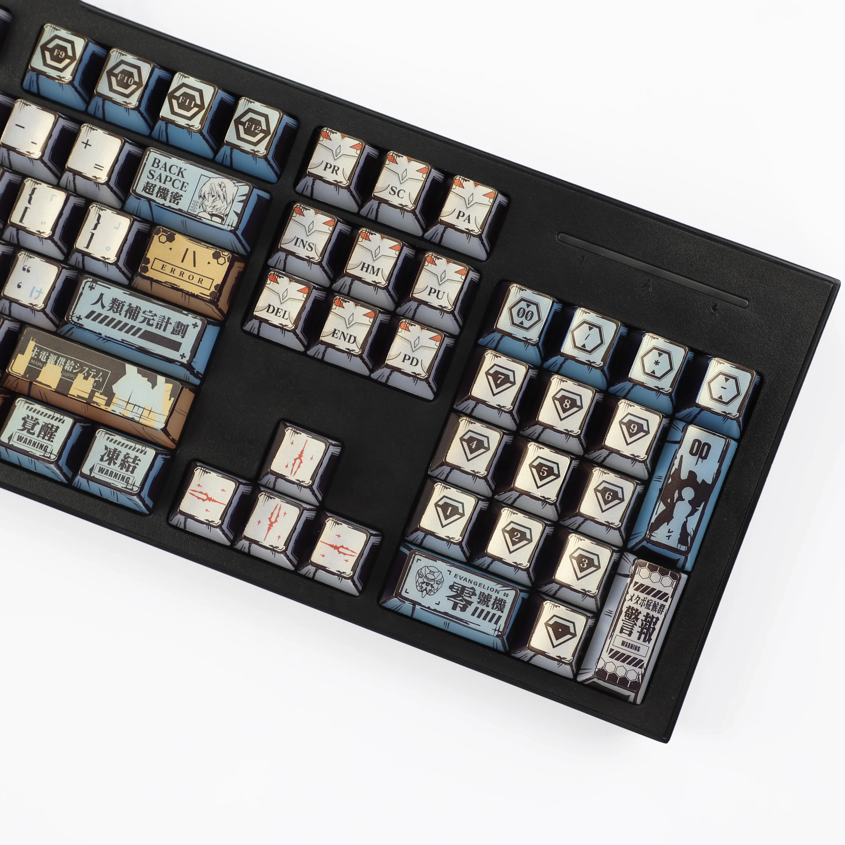 YMDK 126 Keys Retro Pearlescent EVA Metal Wear-Resistant Cherry Profile Dye Sub Keycaps for MX Gaming Mechanical keyboard view 3