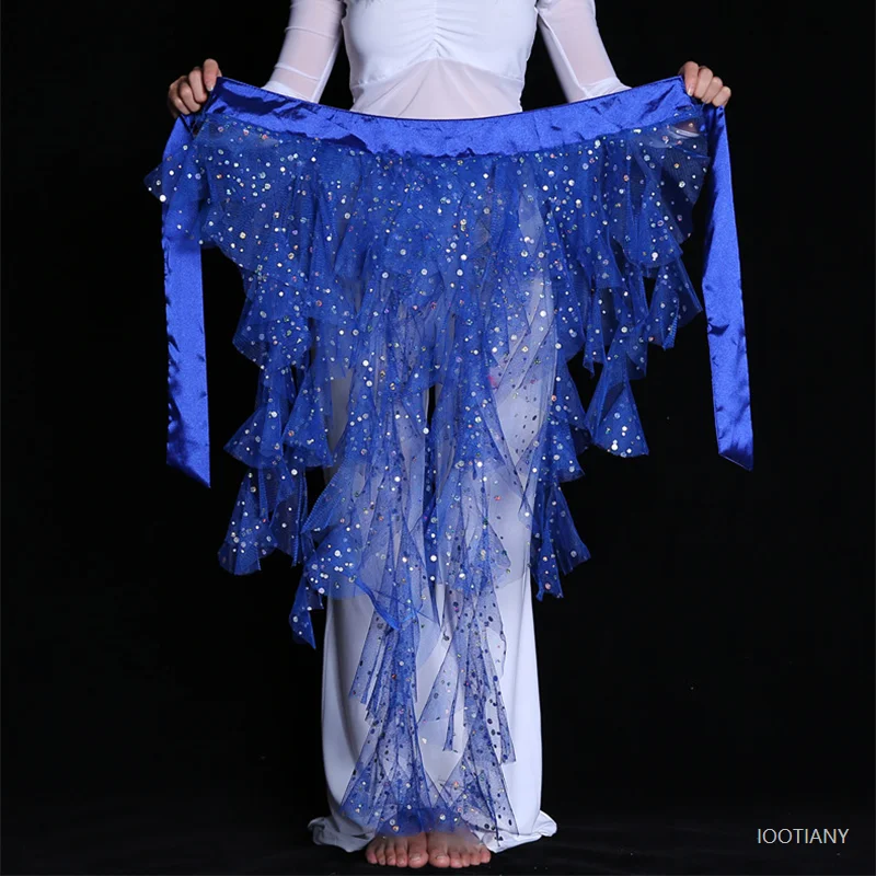 

Fashion Belly Dance Hip Scarf Multicolor Belt Skirt Belt Role Play Dance Wrap Elegant Egyptian Sequin Belly Dance Waist Chain