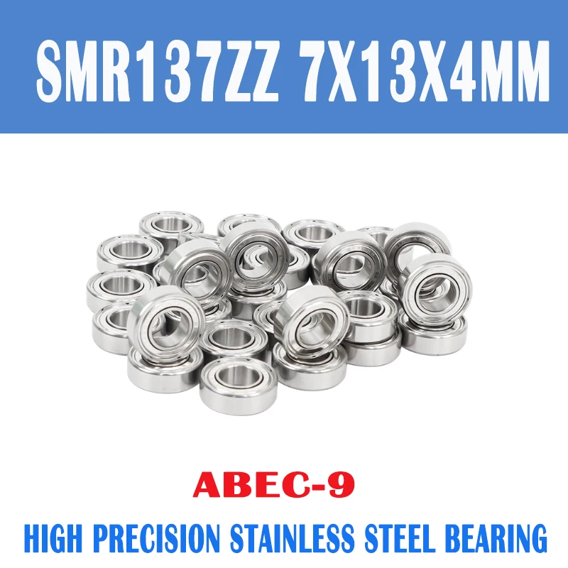 

SMR137ZZ Bearing 7*13*4 mm ( 5PCS ) ABEC-9 Stainless Steel Ball Bearings Shielded SMR137Z SMR137 Z ZZ