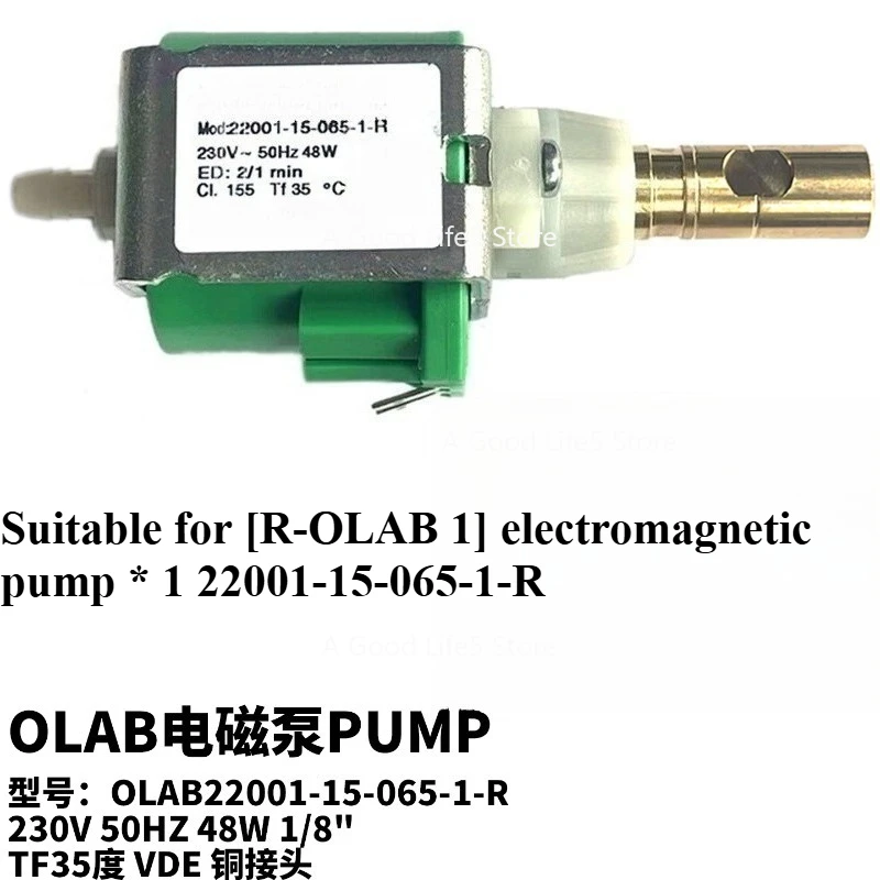 

Applicable To Coffee Machine OLAB Electromagnetic Booster Pump 2 2001-15 - 065 - 1 - R Micro Electromagnetic Water Pump