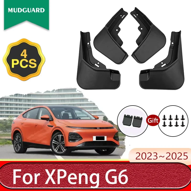 For Xpeng G6 2023 2024 2025 4PCS High Quality Mudguards Fenders Mud guard Splash Guards Accessories Car-styling