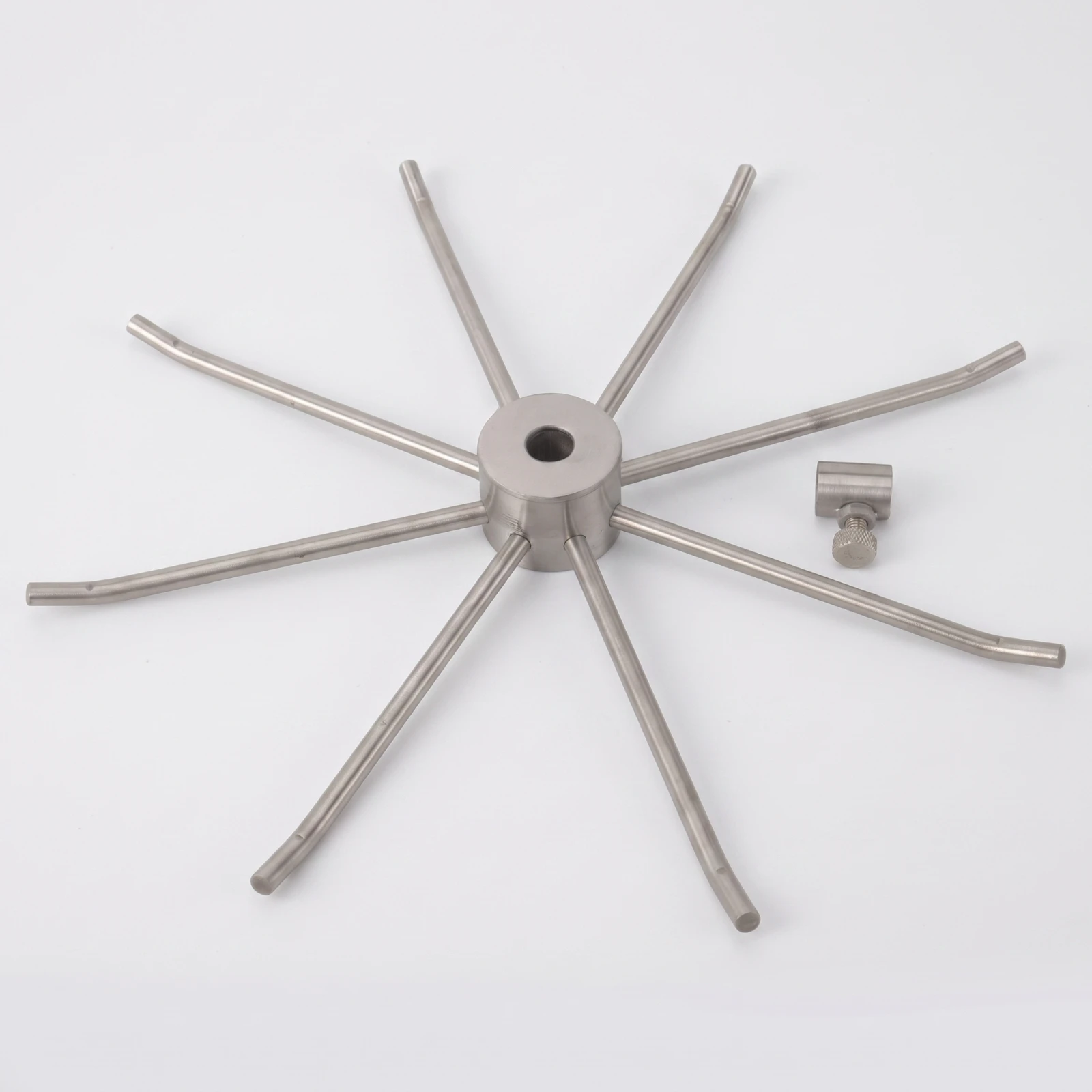 Rotating Jewelry Display Stand Stainless Steel Rotating Display Rack Spinning Jewelry Stand Brushed Metal for Retailers