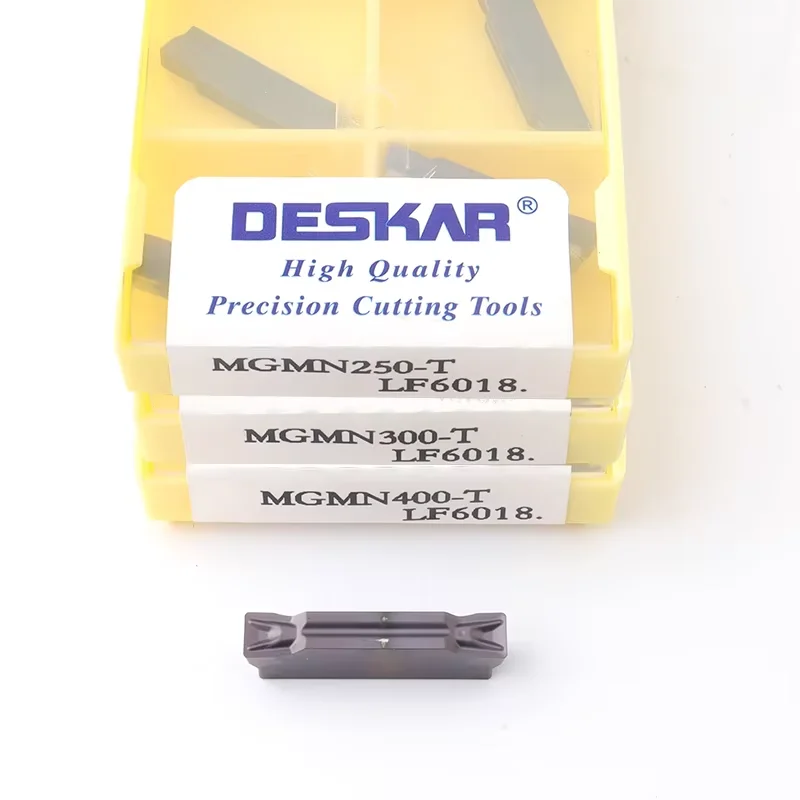 

MGMN200 MGMN250 MGMN300 MGMN400-T -H LF6018 DESKAR carbide grooving insert CNC lathe cutting turning tool