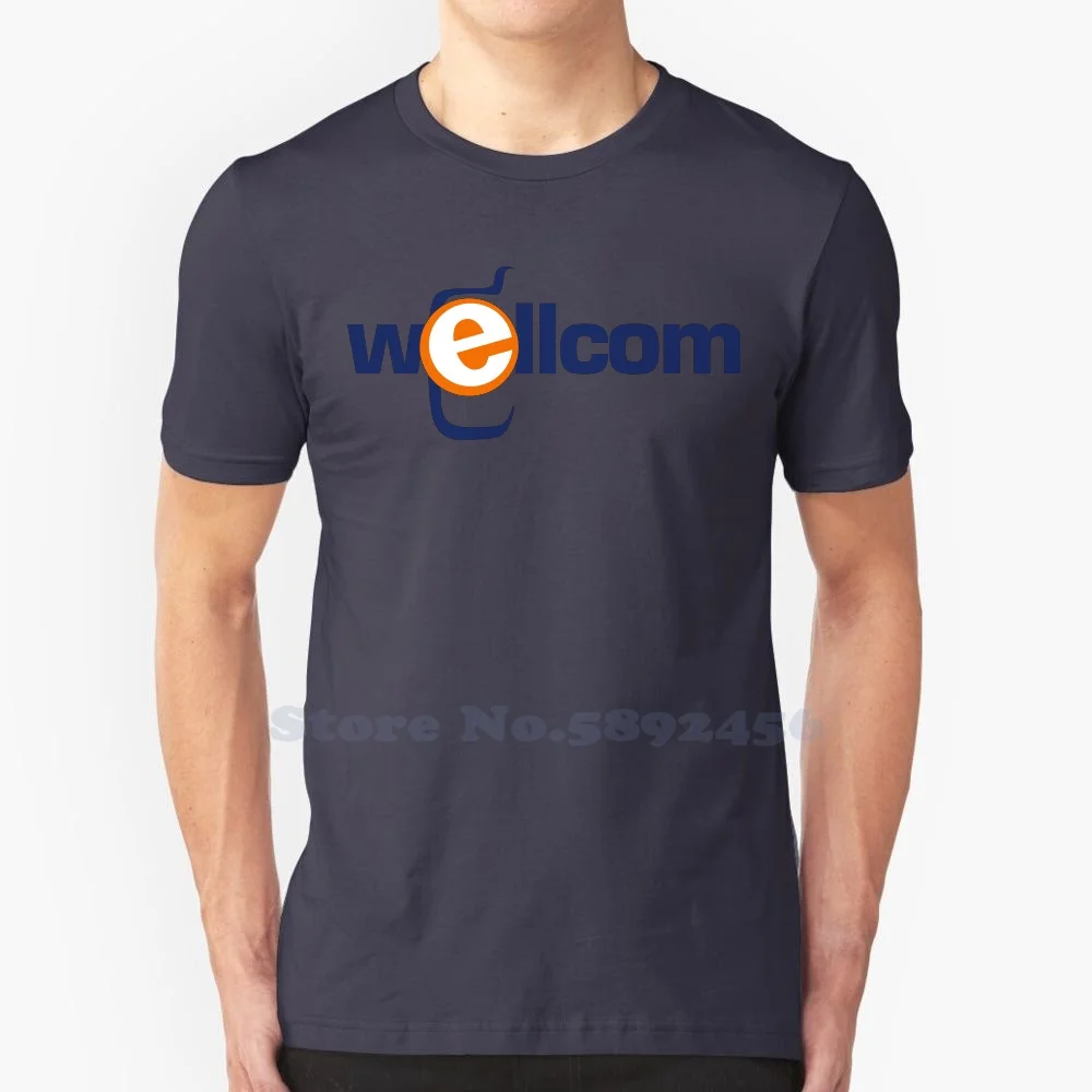 Wellcom Logo High-quality T Shirts Fashion T-shirt New 100% Cotton Tee