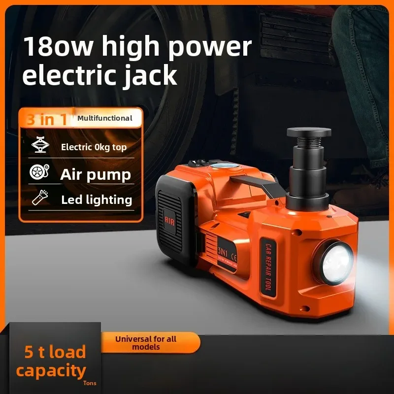 

Надежный электрический гидравлический автомобильный домкрат 12В с воздушным насосом, 3-в-1, для замены шин, с двойным двигателем из чистой меди