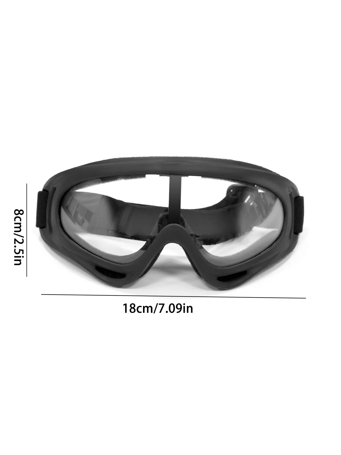 X400 Sand-Proof Cycling Glasses, Motorcycle Sports Glasses, Transparent Lens, UV400 Protection, Ski Goggles, Wholesale, 1 Pc