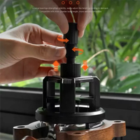 75STO-WDT Tool Espresso Distribution Tool With Magnetic Bottom, Adjustable Depth Espresso Stirrer Tool, Needle Distributor