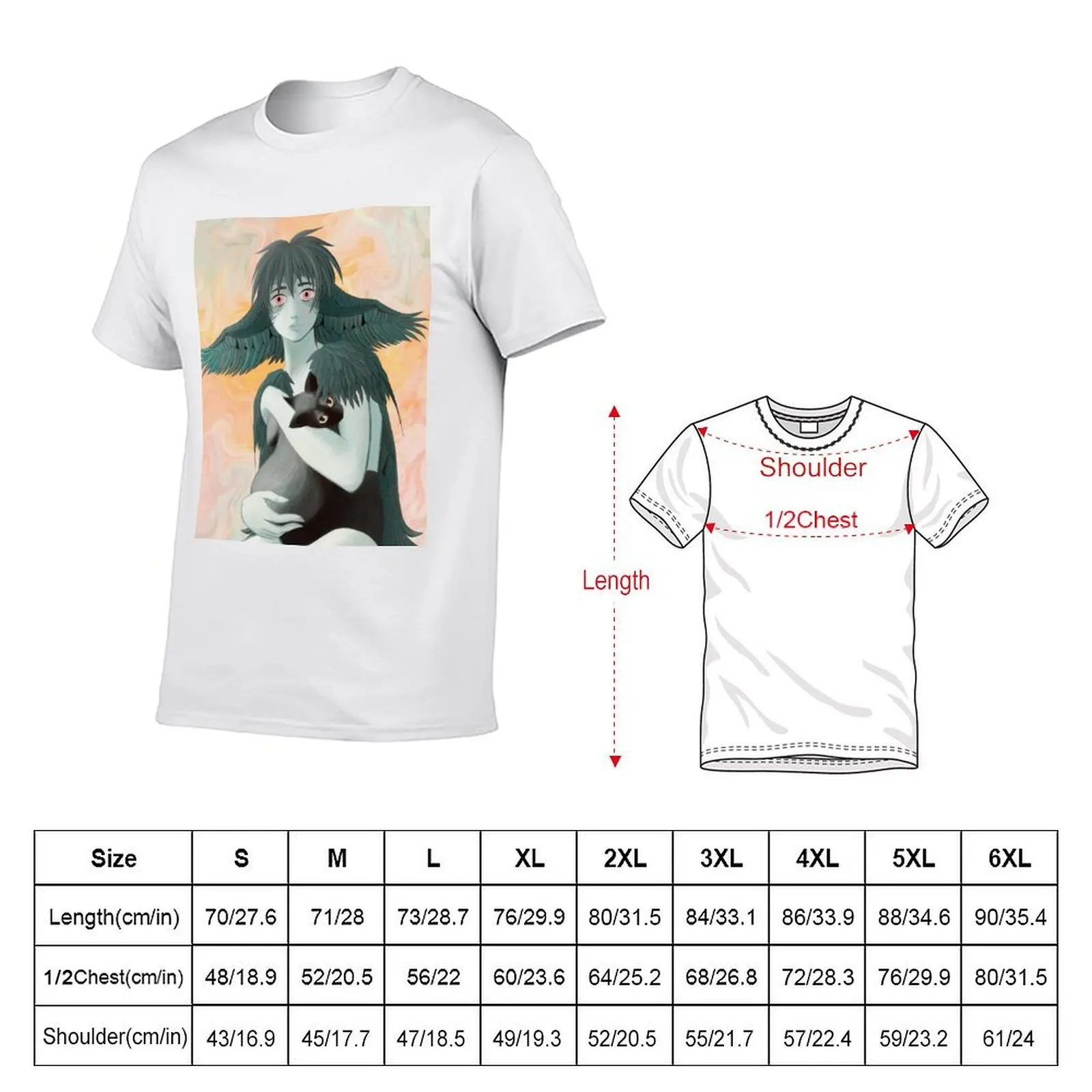 Feather Haired Girl T-Shirt customs design your own quick-drying mens workout shirts