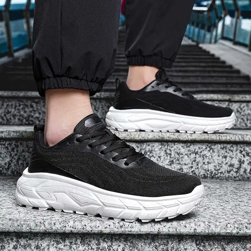 Flat-heeled Round Tip Boots Men Black Shoes Boot Skateboard Tennis Sneakers Sports Kawaiis Snaeker Model Flatas Interesting