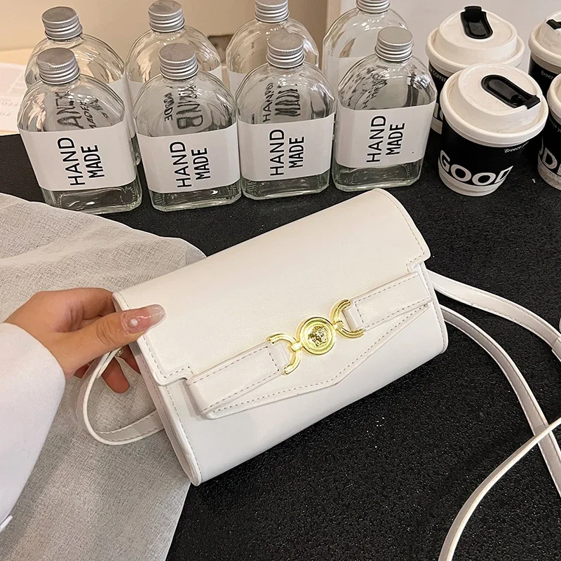 

Роскошная женская сумка через плечо с цепочкой, Новое поступление 2025 года — высококачественная сумка в корейском стиле, простая и стильная сумка через плечо для работы