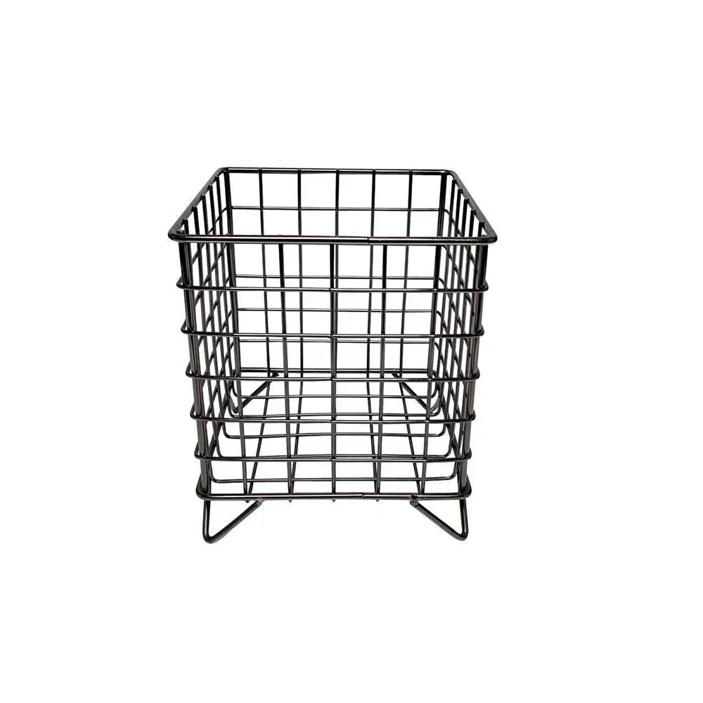 Toy Storage Basket Iron Art Home Modern Stationery Simple Household Tools Storage Container 13.5x13.5x16cm Creative Table Top