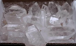 Quartz Crystal Collection 1/2 LB Natural Clear Points MEDIUM Stones