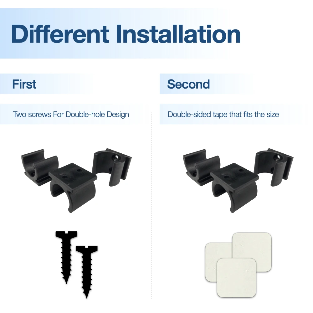 20mm Compatible for ResMed AirSense 10 Dedicated Adapter Heating Tube Plastic Open Double-hole U-shaped Buckle