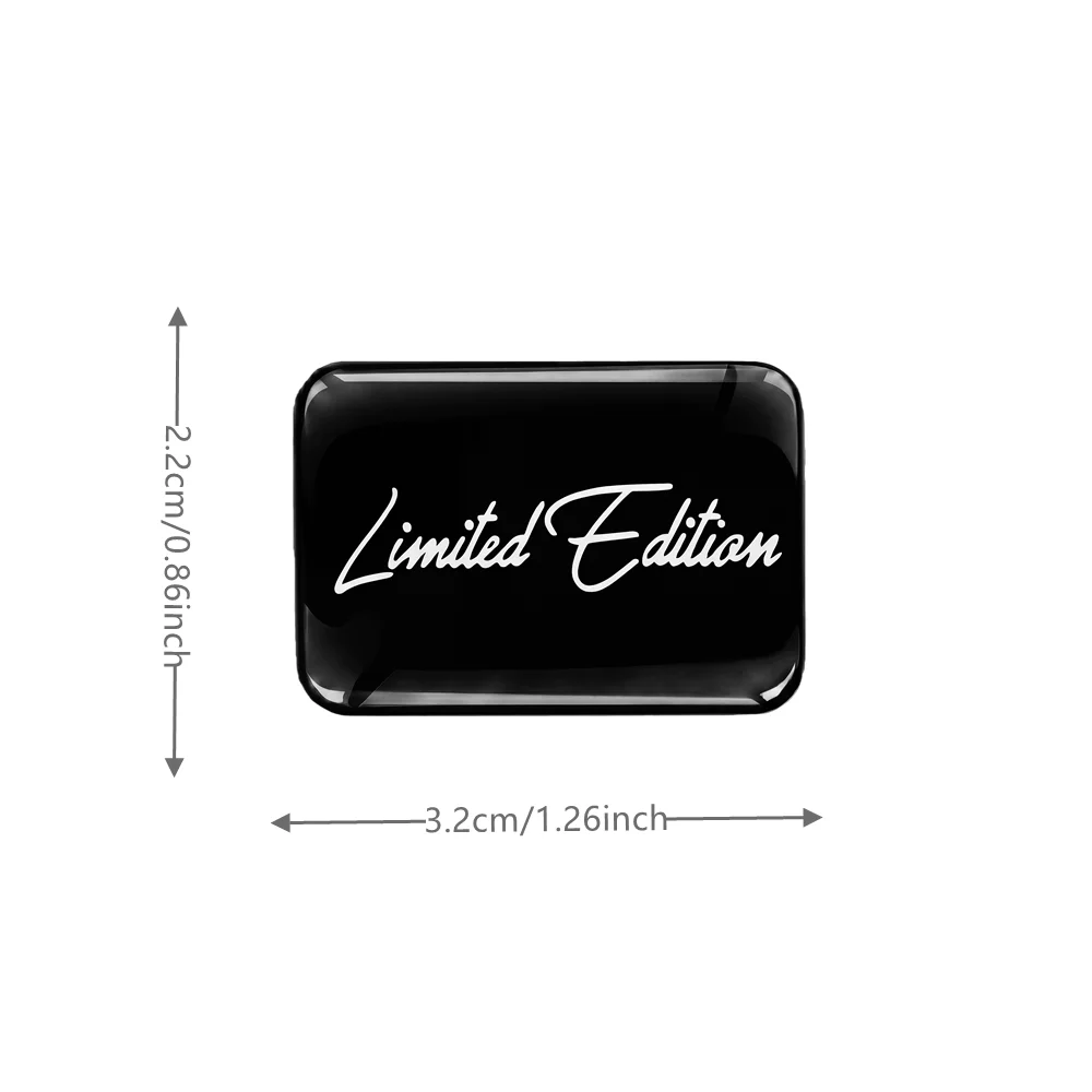 2pcs Car Stickers Limited Edition Style Badge Emblem Automotive Decals Accessories for All Motorcycle Helmet Vehicles