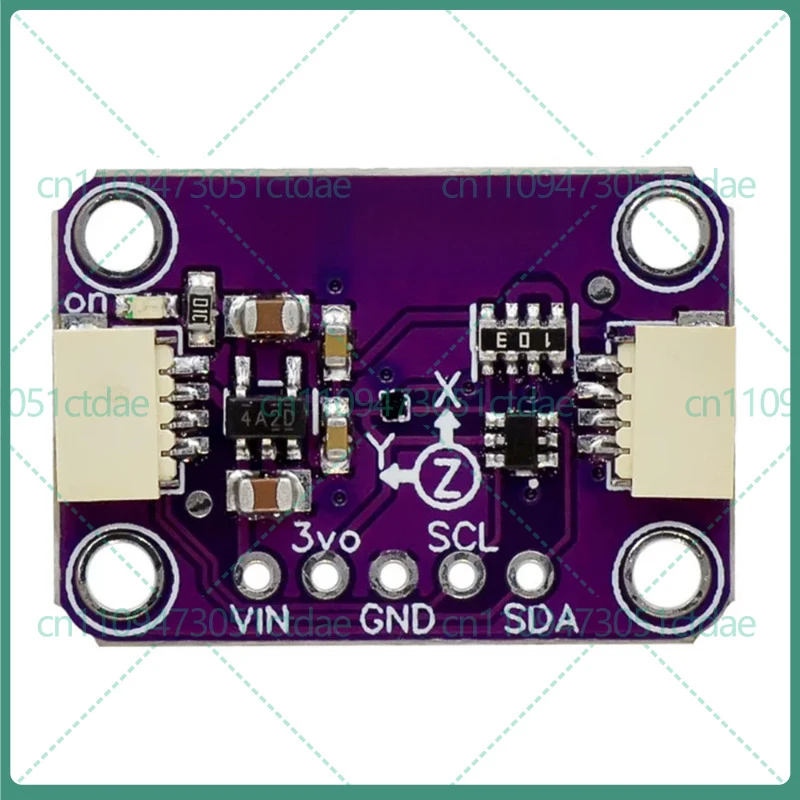 1-5PCS For MMC5603 High Precision 3-Axis Magnetometer Module Black PCB STEMMA QT Qwiic I2C Board