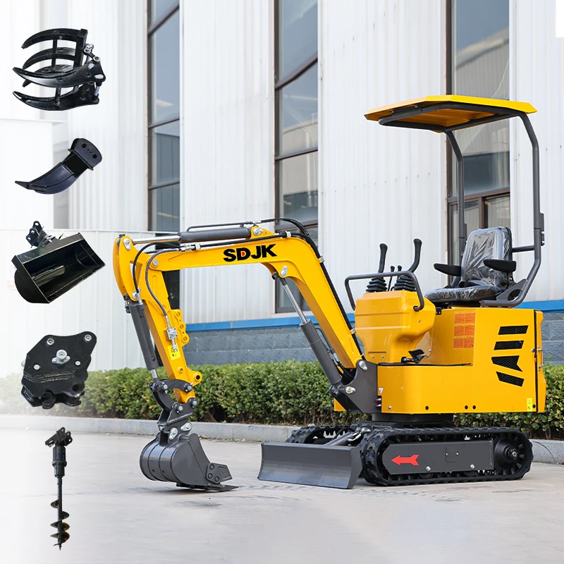 China Manufacturing 2025 Bestseller Customized 1.6-ton Mini Excavator for Farm and Engineering Dual Use Diesel Power