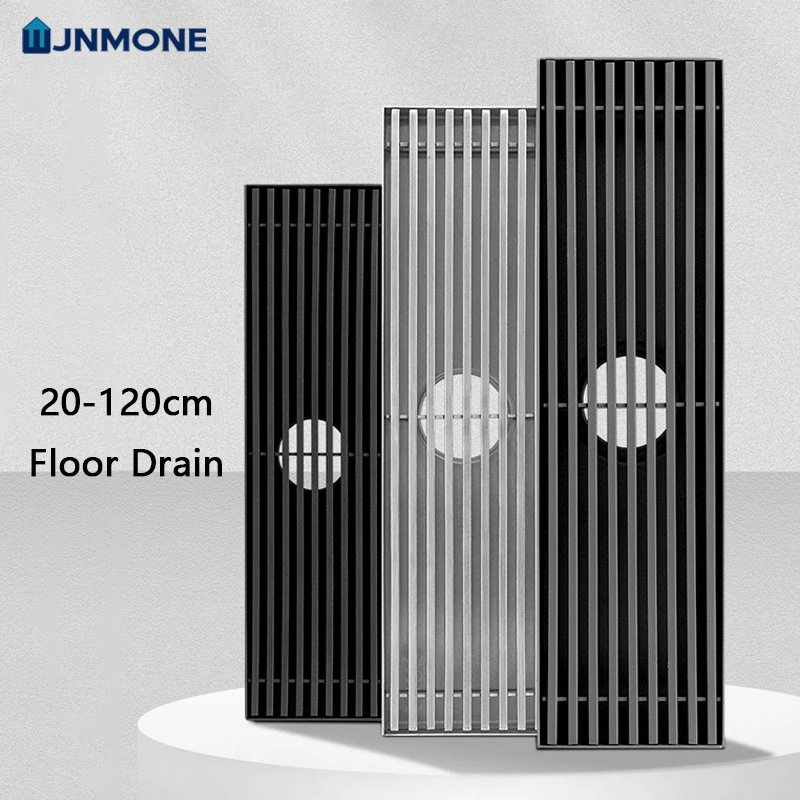 

Bathroom Drain Trap 304 Stainless Steel Floor Drain Rectangle 20-120cm Shower Sink Filter Crazy Drainer Bathtubs and Accessories