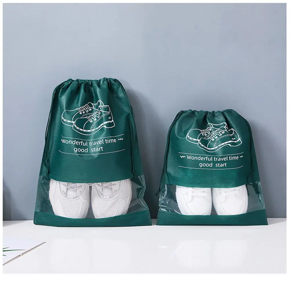 Finishing Non Woven Large Capacity Pocket Thickened Shoe Organizer Storage Bag Shoe Bag