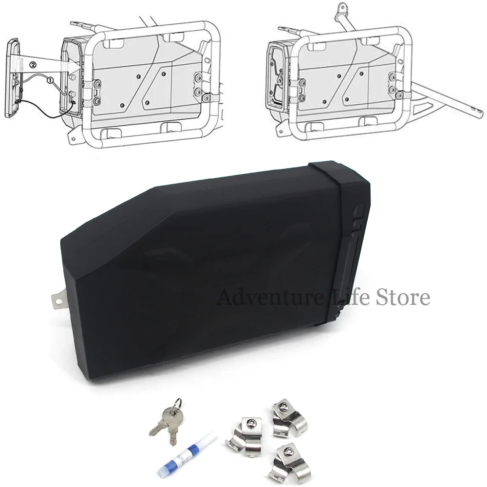 Side Bracket Tool Box Decorative Plastic Storage Case 5L Motorcycle Wrench Tool Box TRK502X  Accessories Fit Benelli TRK502 TRK