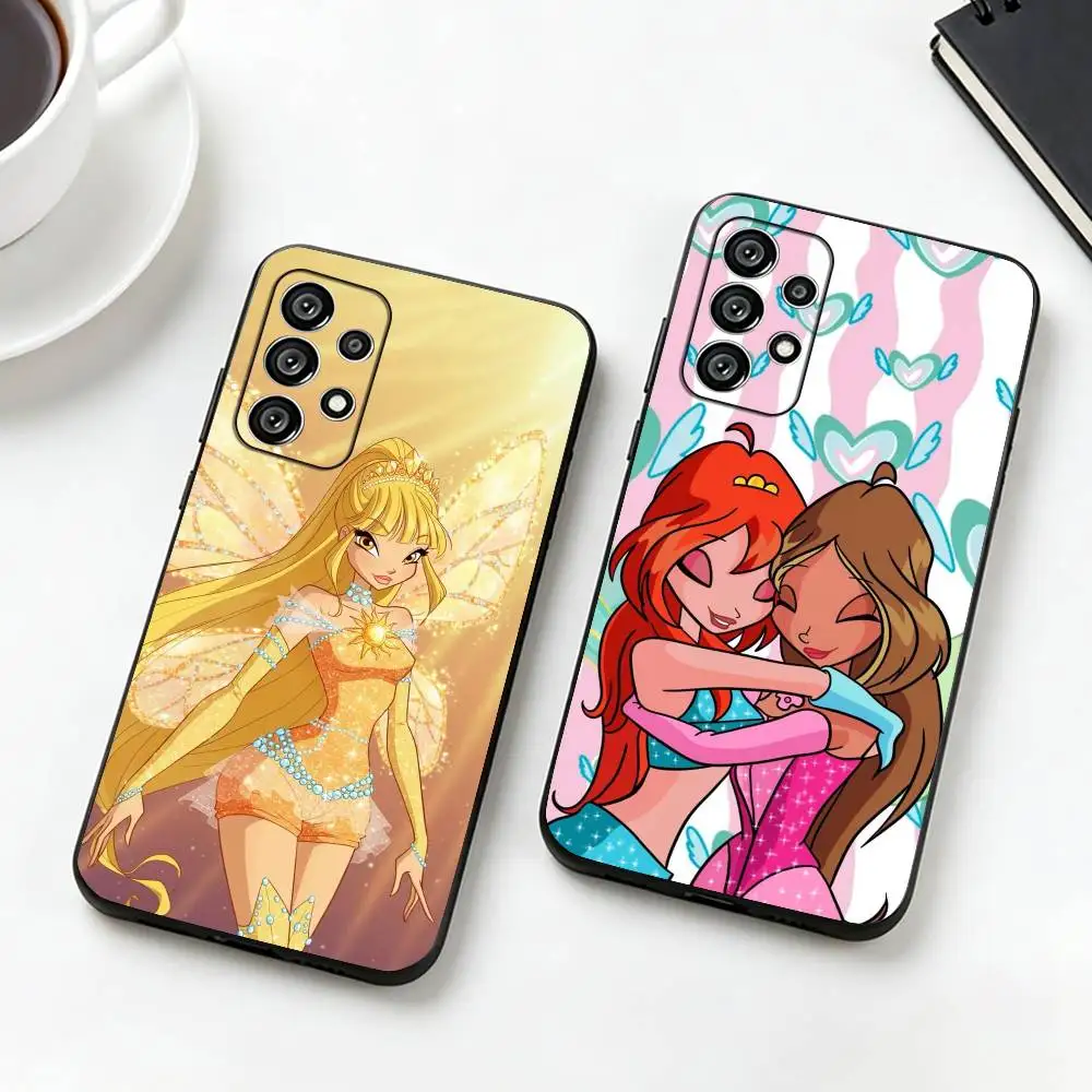 Girl-For X-Winx Clubs  Phone Case For Samsung S25,S24,S21,S22,S23,S30,Ultra,S20,Plus,Fe,Soft Silicone Black Cover