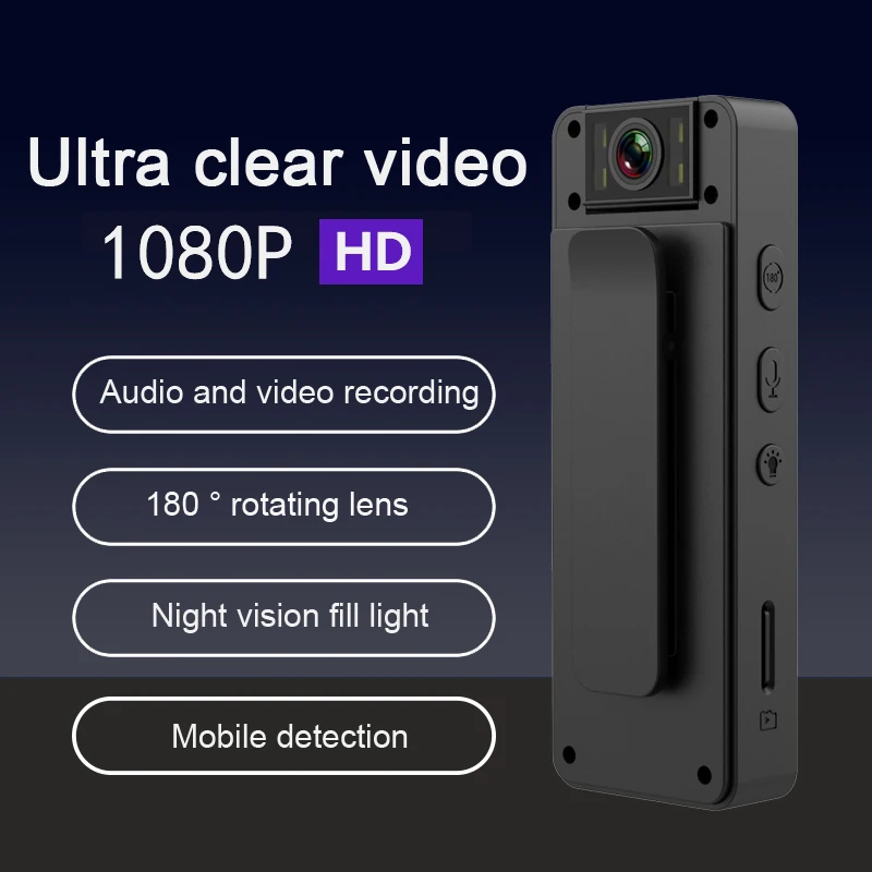 Small Digital Video Recorder Smart BodyCam With Screen Miniature Camcorder HD 1080P Mini Camera Portable Wifi Action Cam