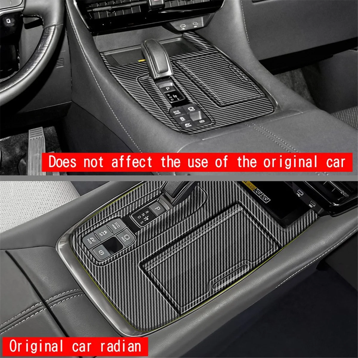 

MBX-tFor Toyota Alphard/Vellfire 40 Series 2023+ Carbon Fiber Central Control Gear Shift Panel Trim Accessories