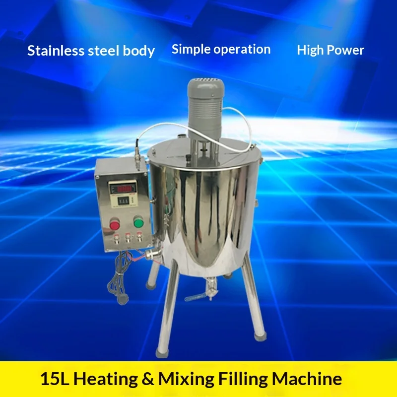 15L Motorized Stable Performance Durable Lipstick Filling Machine for Soap and Plaster Paraffin with Small Heating Stirring Pot