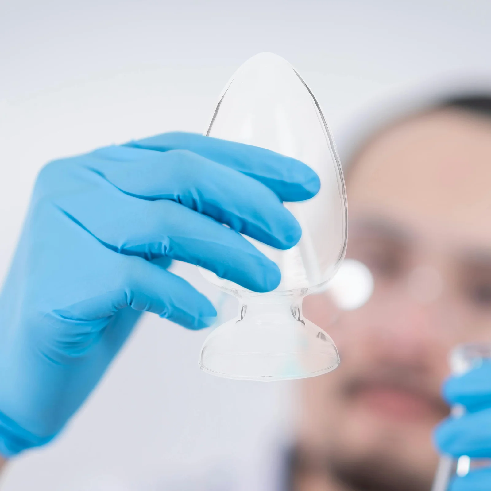 2 قطعة زجاج مختبر تخزين الزجاجات المخروطية مع عينة الأواني الزجاجية لعرض المكونات