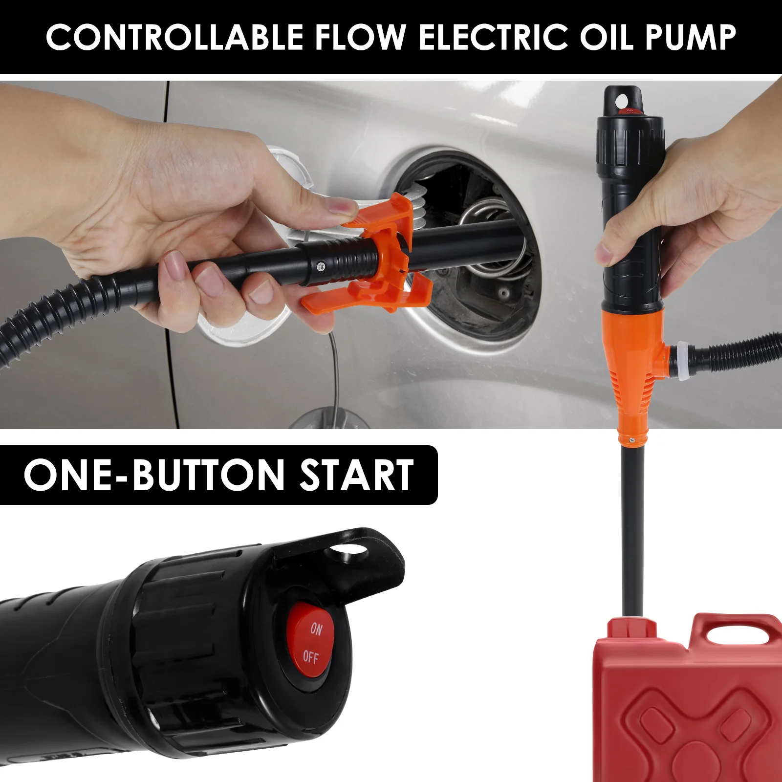 Portable Liquid Oil Transfer Pump Water Pump Battery Operated Electric Car Fuel Gas Transfer Suction Pumps Liquid Transfer Oil - view 5