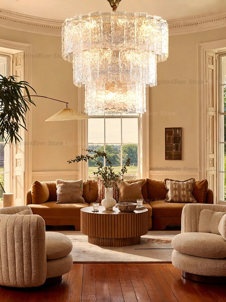 2026 New Trendy Texture Glass Wall Lamp Home-applicant Home Decor LED Dimmable Light Comfort Light For Living Room Bedroom
