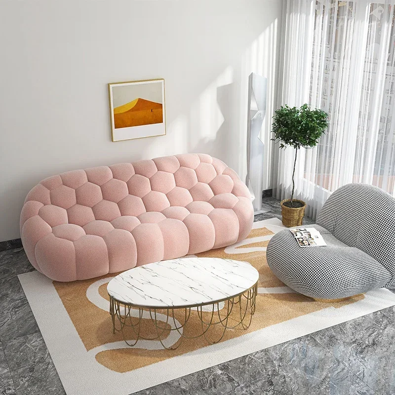 Modern Bubble Lounge Sofa Exterior Ergonomic Nordic Love Seat Couches Pouf Luxury Living Room  Home Furniture