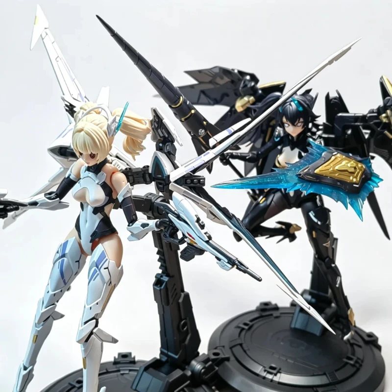 Hot General X Under Supervision Black Panther Mecha Girl Assembly Model Collectible Action Figure Desktop Decoration For Anime
