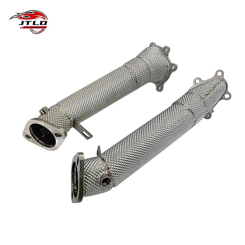 JTLD 304 Stainless Steel Exhaust Downpipe System For Nissan Gtr R35 Gtr35 With Heat Shield