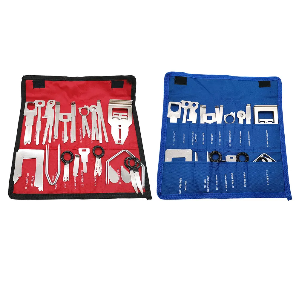 Car Radio Removal Key Tool Kit Metal Car CD Player Disassembly Tools Car Audio Release Keys Extractor Car Audio Repair Tools