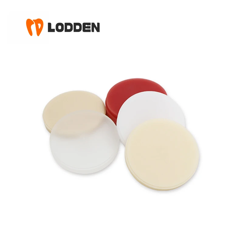 LODDEN 1pcs Dental Monolayer PMMA Blocks 98mm(12-30mm) Dentistry Lab Material Resin Disc for Temporary Teeth VITA16 Clear Glossy