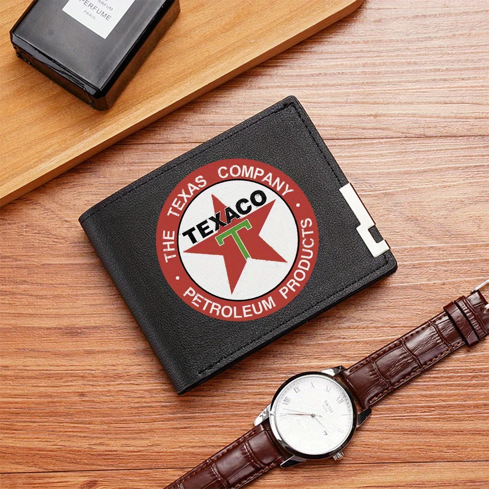 Texaco star logo petroleum company Men's Wallet Printing Design Simple Modern Stylish Business Father's Boyfriend's Christmas Lo