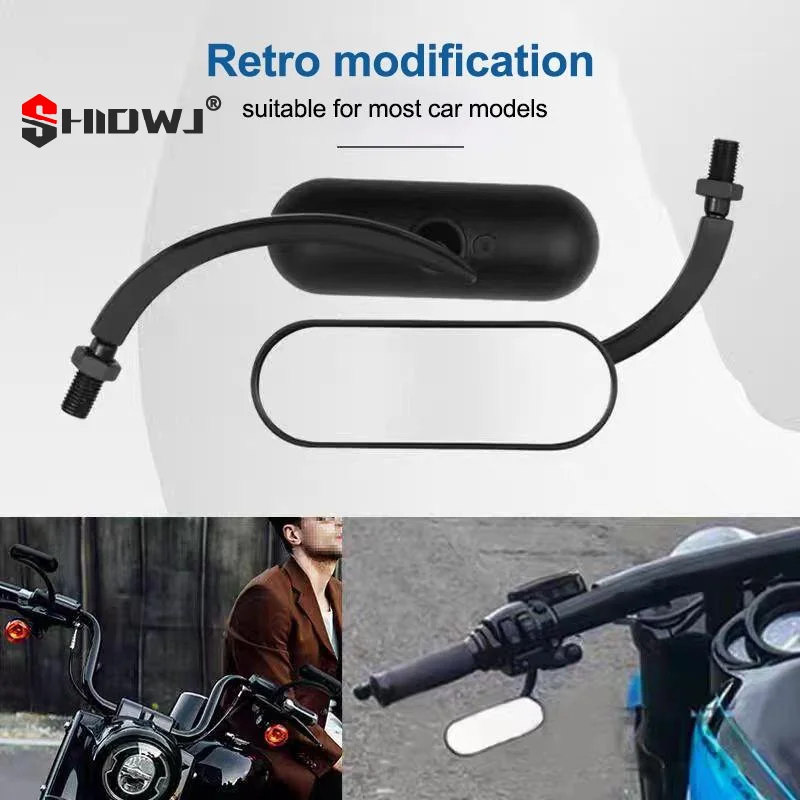 

Премиум-черное зеркало заднего вида M8 M10 Mini: совместимое с Road King, Street Electra Glide, Road Glide Dyna Softail (1982-2020)