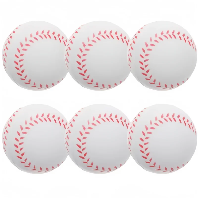 2pcs PU Baseball Soft Sponge Ball Toy Outdoor Sport Practice Trainning Base Ball Kids Decompression Indoor Outdoor Toy Ball