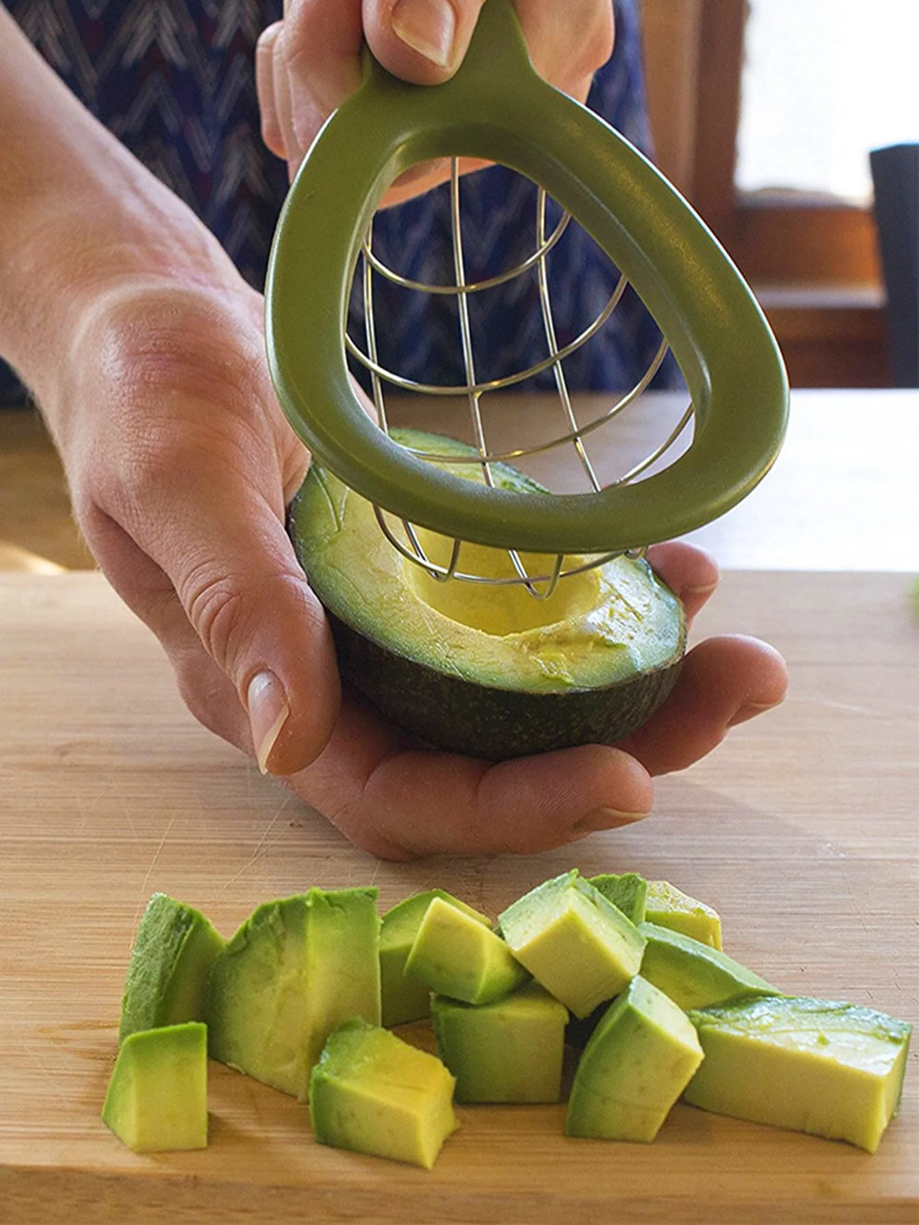 1pc Stainless Steel Avocado Cutter，Avocado knife Avocado cutter Avocado slicer Avocado slicer Avocado splitter tool