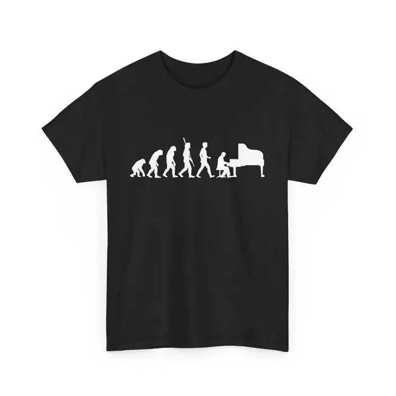 Evolution of Man to Piano Player T Shirt Music Lover