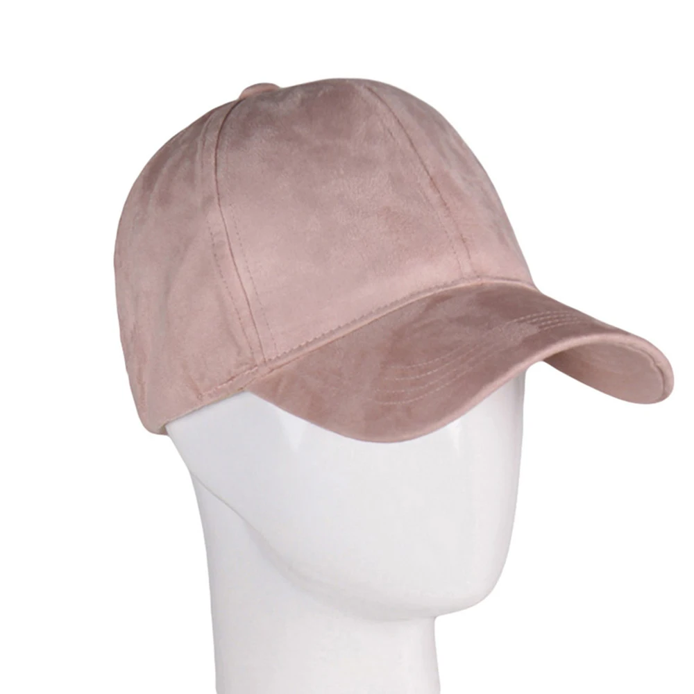 Mode Marke SnapbackBaseball Kappe Frauen Gorra Straße Hip Hop Wildleder für Damen Schwarz Grau Baseball Hüte – Detail 3