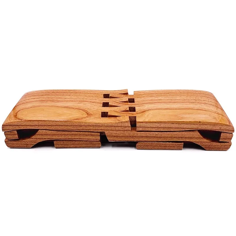 Yumu Luban Bench Luban Pillow Whole Wood Non Splicing Pure Handmade Solid Wood Folding Small Bench