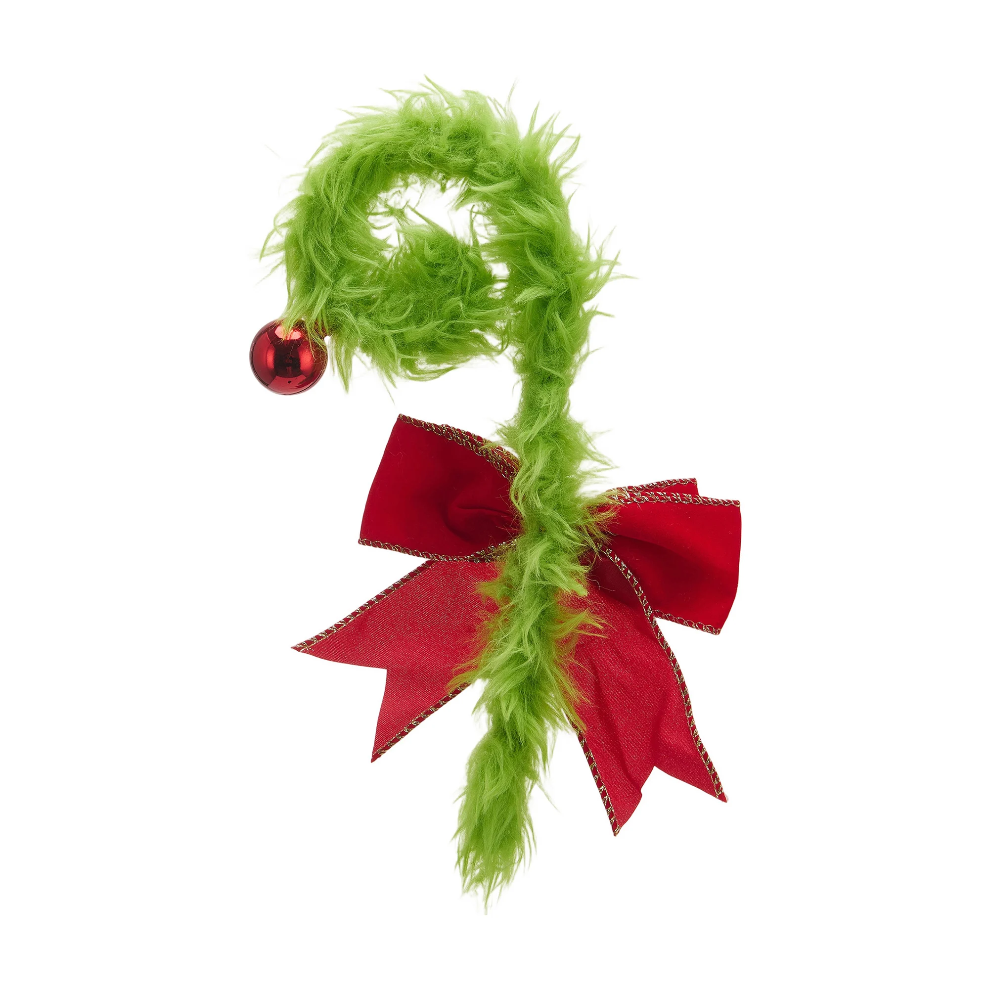 

Красно-белые полосатые елочные украшения из конфетной трости с сверкающим бантом - праздничные праздничные украшения для дома и елки